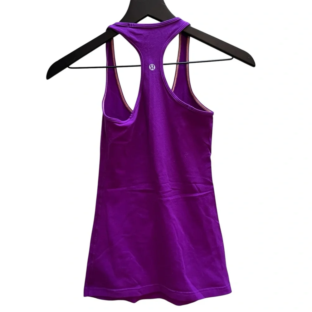 lululemon athletica Purple Fitted Backless Tank Top
